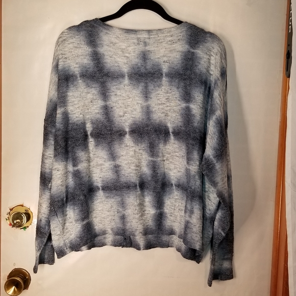Anthropologie Pilcro and the Letterpress Blue Tie Dye Oversized Blue Cardigan - Picture 2 of 5